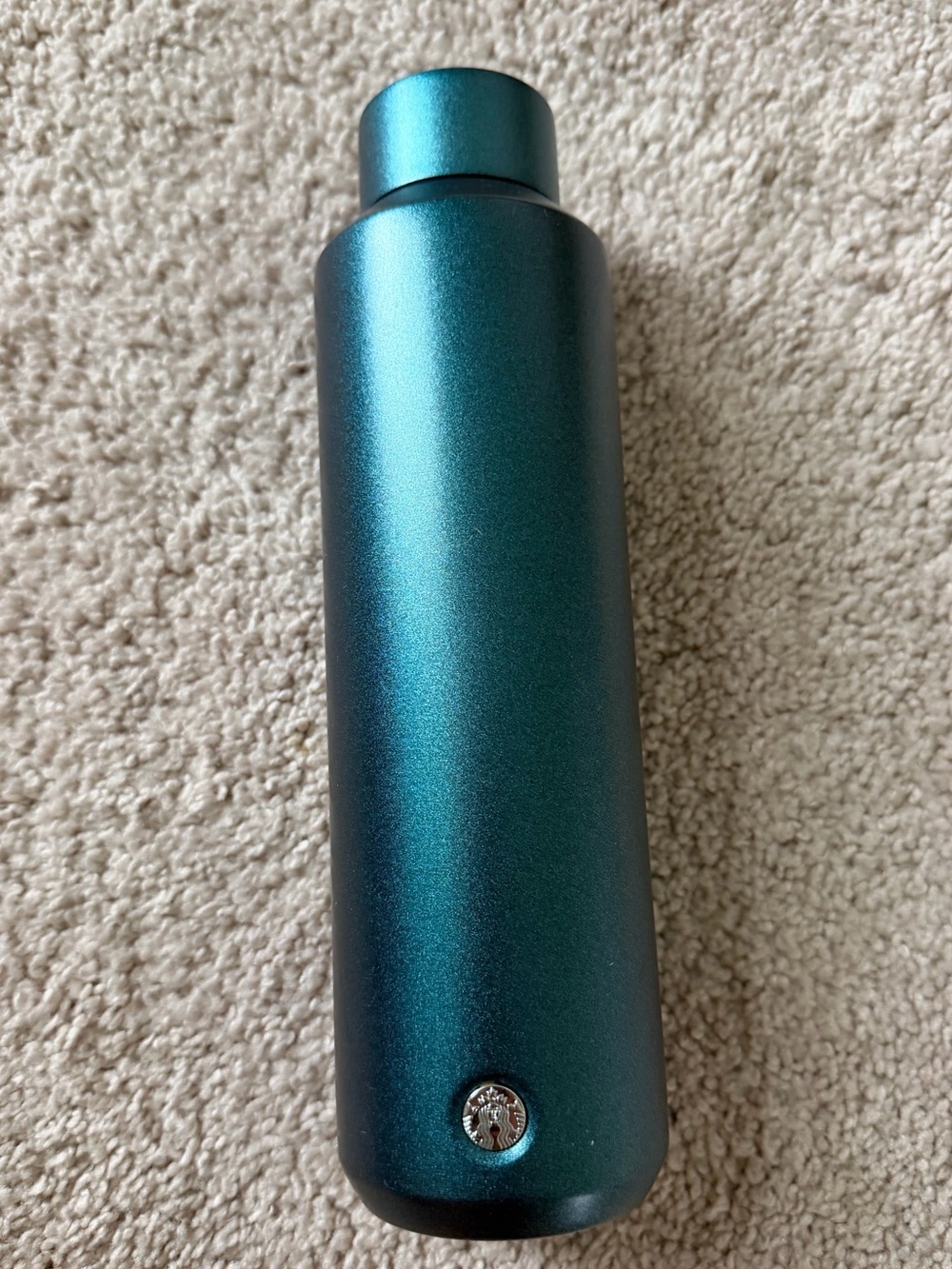 Metallic Blue Starbucks Water Bottle